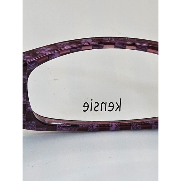 KENSIE Texture Purple 50/17/135 Eyeglasses Frame Womens Clear Lenses New - Picture 8 of 11